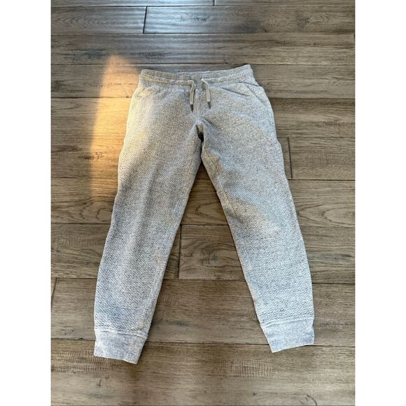 Women’s Lululemon Heather Gray Waffle Joggers Size 8 - Picture 1 of 11
